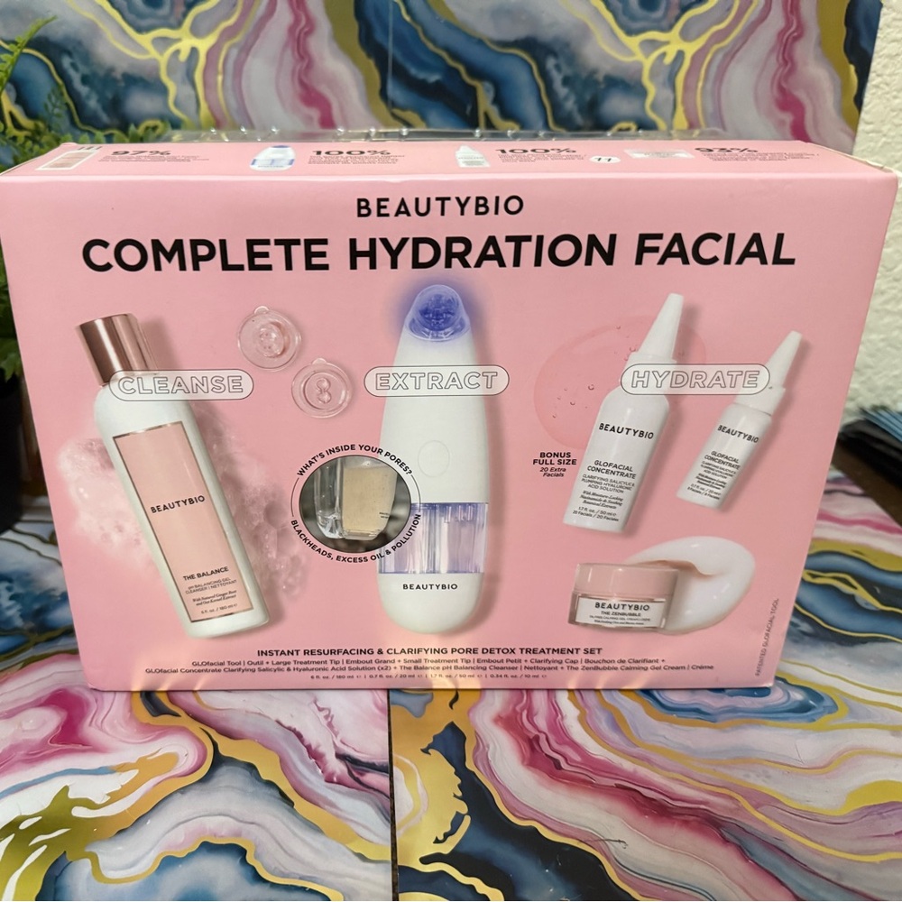 BeautyBio Complete Hydration Facial Set. New. Box opened but casing sealed